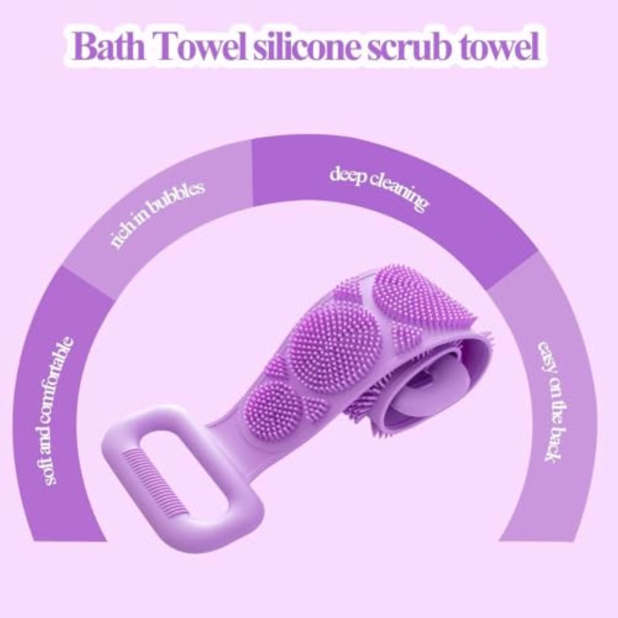 Silicone Back Scrubber for Bathing