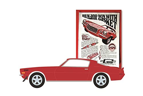 1970 Chevy Camaro rojo modelo a escala 1:64 miniatura 2