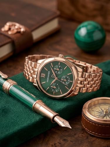 Image of AMERICANVIBER Rose Gold Women Watches | Girl Watch | Watch for Women | Diamond Studed | Premium Design | Trendy Fashionable | Under 499