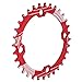 104BCD Stretto Largo, 32T Guarnitura Dente Piatto Forte Forza Antiruggine Lega di Alluminio Leggero Durevole per MTB Bicicletta(Rosso)
