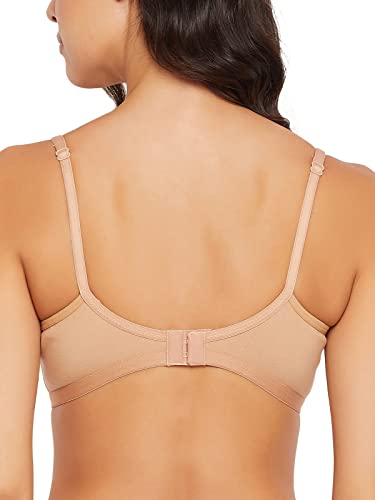 Image of Clovia Women's Cotton Solid Non-Padded Full Cup Wire Free T-Shirt Bra