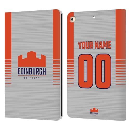 Étui portefeuille Edinburgh Rugby pour iPad 9.7 (2017/2018) en cuir avec design personnalisé