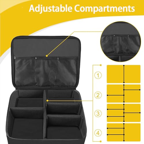HPLSZCN 2 Layer Golf Trunk Organizer, Car Golf Locker mit Separatem Belüfteten Fach für 2 Paar Schuhe, Golf Trunk Storage für Bälle, Tees, Handschuhe, Kleidung, Accessoires, Golf Geschenke für Männer