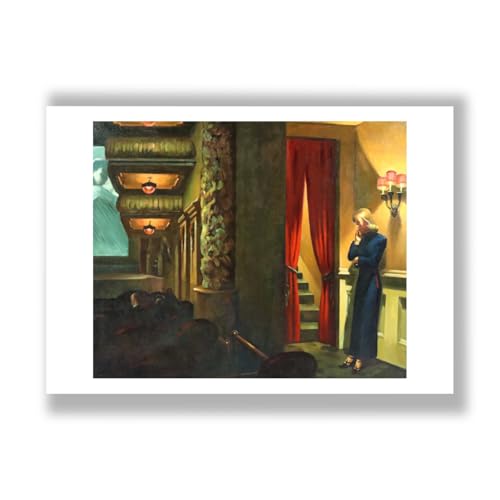 Impression d'art mate Edward Hopper - Film de New York format moyen poster mural salon
