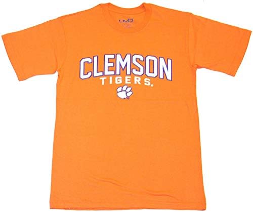 NCAA Officially Licensed Clemson Tigers Embroidered Orange T-Shirt (Medium)