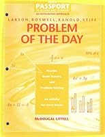 Heath - PASSPORT to Algebra and Geometry: An Integrated Approach - Problem of the Day 0669440779 Book Cover