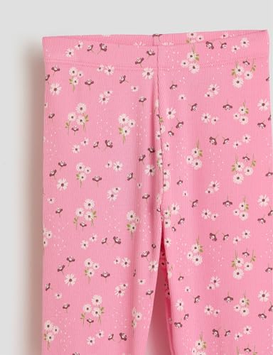 Image of Amazon Brand - Symbol Girl's Cotton Ribbed Stretchable Leggings | Ankle Length | Aged 2-14 Years