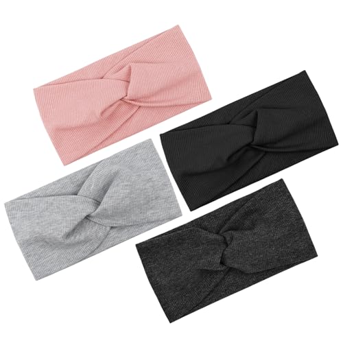 Blooms Stirnband Kinder Mädchen - 4 Stück Fleece Warmes Stirnband Damen...