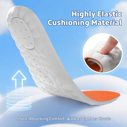 Plantillas para hombres y mujeres talla M 5.5-6.5/W 7.5-8.5 naranjas miniatura 2