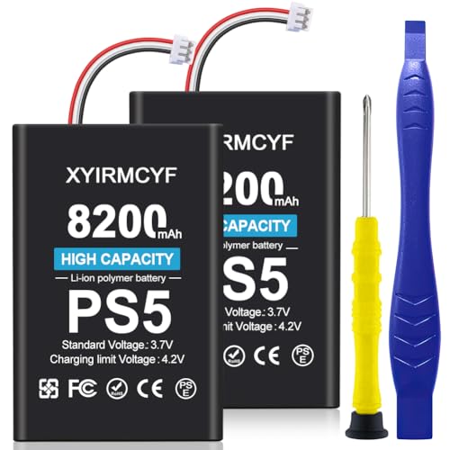 2PCS 8200mAh Battery Compatible with PS5 Controller