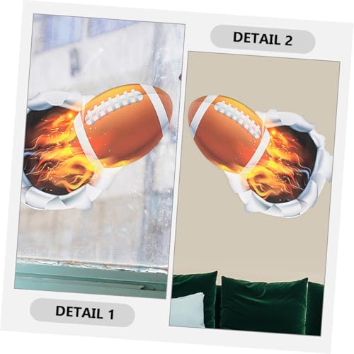 Vinilos deportivos 3D adhesivos para pared 2 piezas miniatura 3