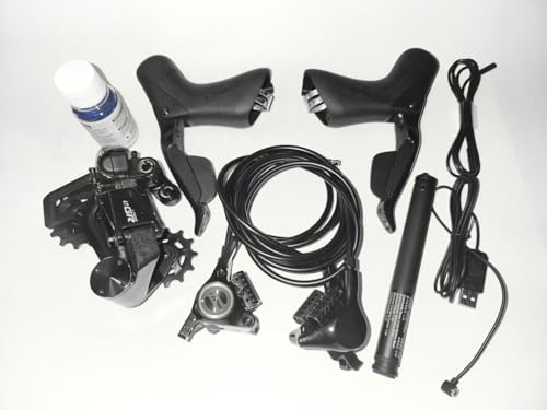 LTWOO eGR Electronic Groupset Gravel Bike, Aluminium Alloy, Hydraulic Disc Brake , 1*10S, 1*11S, 1*12s Speed Adjustment