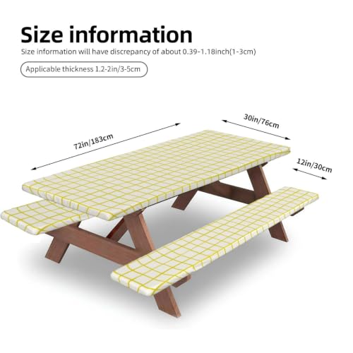 Nappe de table pique nique elastique ajustee et lavable en elasthanne robuste
