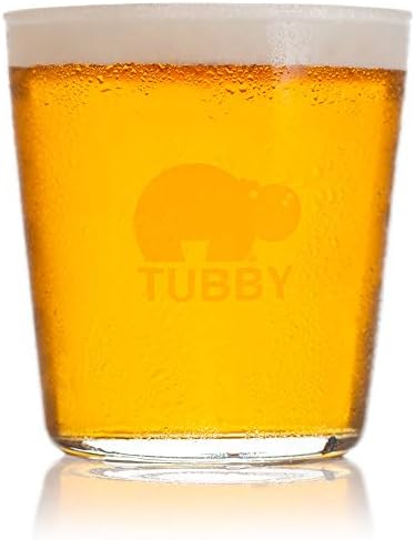 Tubby The Lifetime Glassware - The Ultimate Beer Pint Glass 16 Ounce (Set of Two)