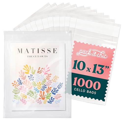 Pack It Chic 10x13 cm Clear Resealable Cello Bags, 1000