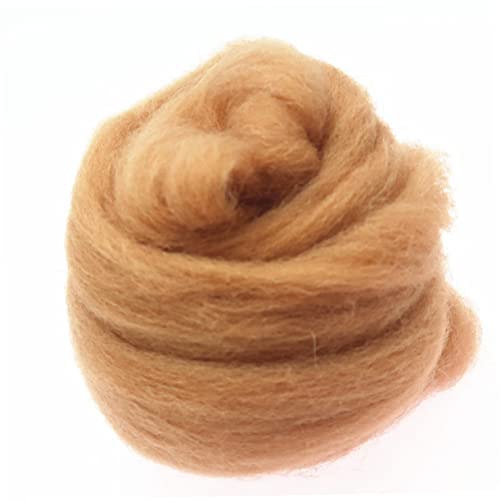 VILLCASE Colors Merino Wool Tops for Needle and Wet Felting Soft Colorful Wool DIY Craft Supplies for Beginners and Vibrant for Creative Projects