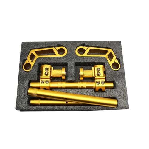 Guidon motocross 22mm CNC or pour modifier la direction de scooter