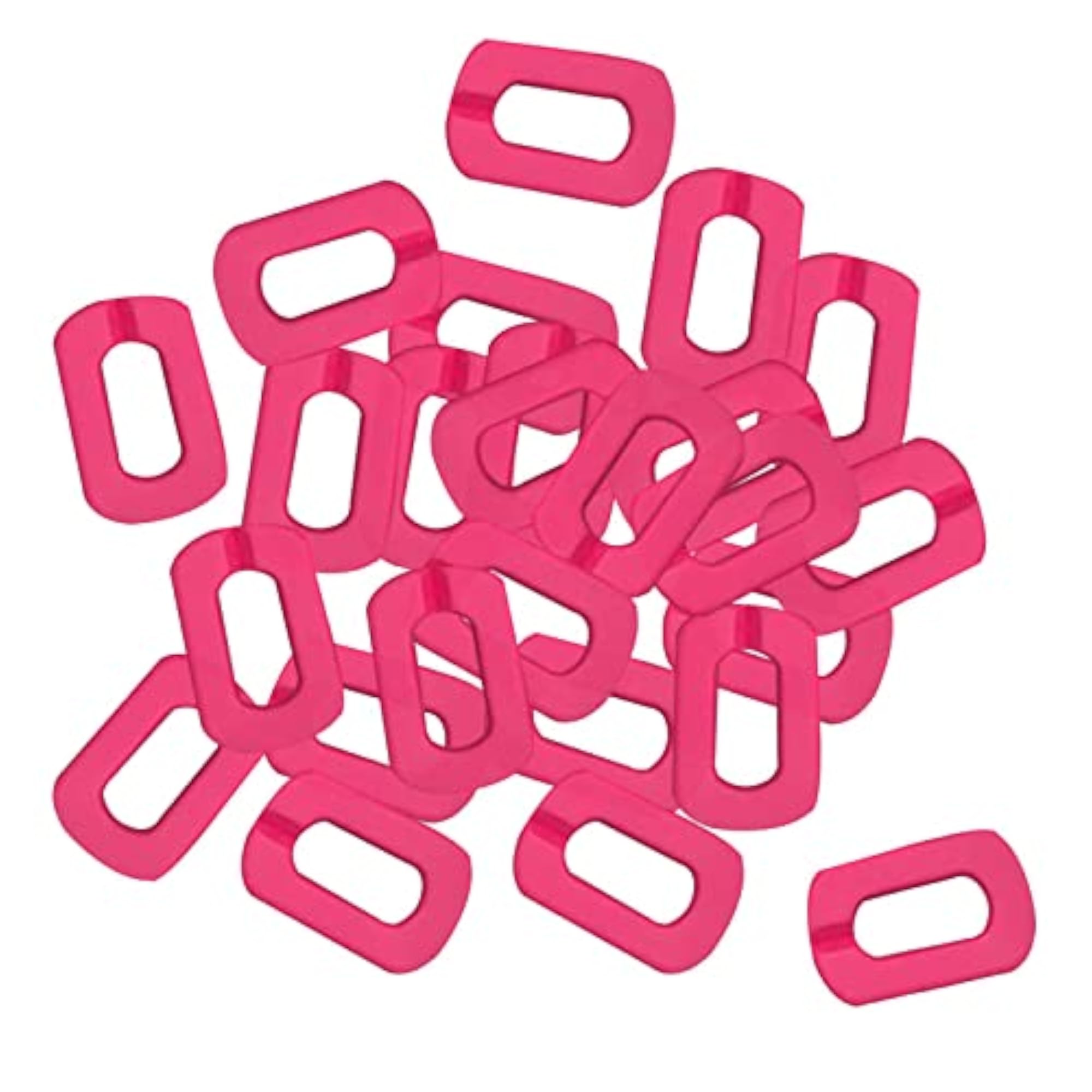 30x Chain Link Rings Decorative Crafts Chains for DIY Anklet