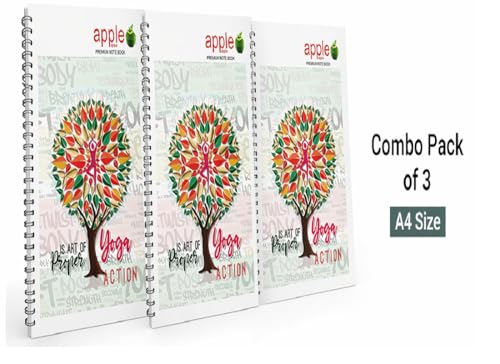 Image of Suman Enterprises Spiral Notebook Set of 3 A4 Size 400 Pages Each Ruled Pages Durable Cover Office School College Writing Notebooks | (3, A4 Size-400 Pages)
