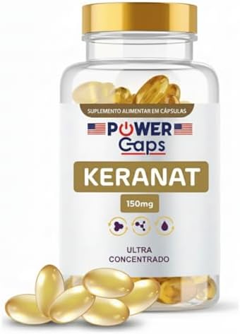 Keranat Suplemento para Crescimento Capilar, 150mg, Cápsulas Soft...