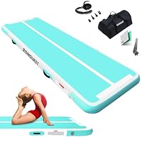 Tapis De Gymnastique Gonflable – Air Track 10/20 Cm Hauteur – 2 à 6 M – Fitness, Yoga, Entraînement – Avec Pompe Et Sac