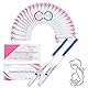 25 Ovulationstest+10 Schwangerschaftstest, Kinderwunsch Ovulationstest Kit, Zuverlässige Zyklus- und Fruchtbarkeit Überwachung, Fruchtbarkeitstest für Frauen/Eisprung (25 LH + 10 HCG)