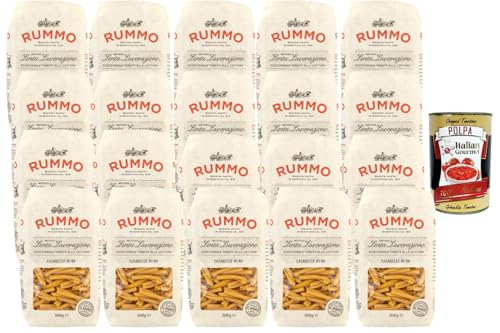 Italian Gourmet Bundle Casarecce N. 88 500 g + Italian Gourmet Polpa – Pasta italiana de sémola de trigo duro, Casarecce trabajada en bronce para salsas de pasta, reservas y cocina mediterránea