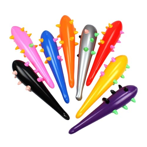 Toyvian 24 Pcs Mulher Cheerleading Prop Inflável Badalo Martelos Infláveis ​​Taco De Beisebol Varas