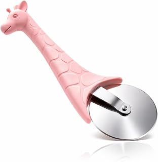 Giraffi Pizzaroller – Pizzaschneider aus Edelstahl – Giraffen-Design – Lustiges Küchengadget & Geschenkidee