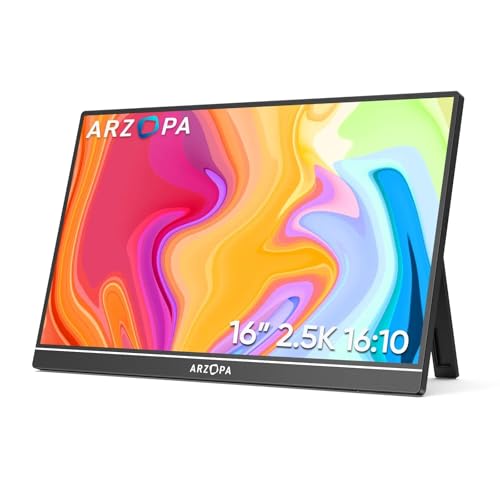 ARZOPA Monitor portátil 16'' 2.5K 2560x1600 HDR
