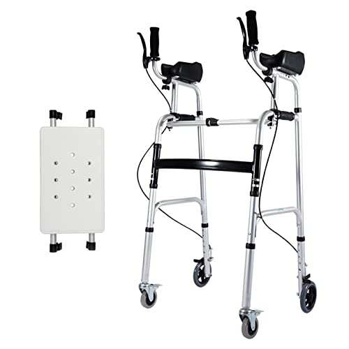 Andador rodante para personas mayores, caminador vertical, plegable, ayuda de movilidad para personas mayores, estrella de luz B