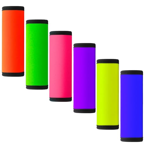 BAGSWEET Luggage Handle Wrap 6 Pack-Neoprene Luggage Handle Wraps for Suitcase/Beach Bag/Backpacks