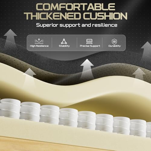 Image of Comfortable Video Gamer Chairwith Footrest, Ergonomic Velvet Fabric Gaming Chair for Adult, Reclining Desk Game Office Computer Chairs with Massage Lumbar Cushion,Headrest