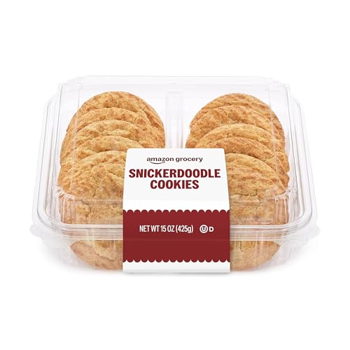 image for Amazon Grocery, Snickerdoodle Cookies, Frozen, 15 Oz, 12 Ct (Previousl