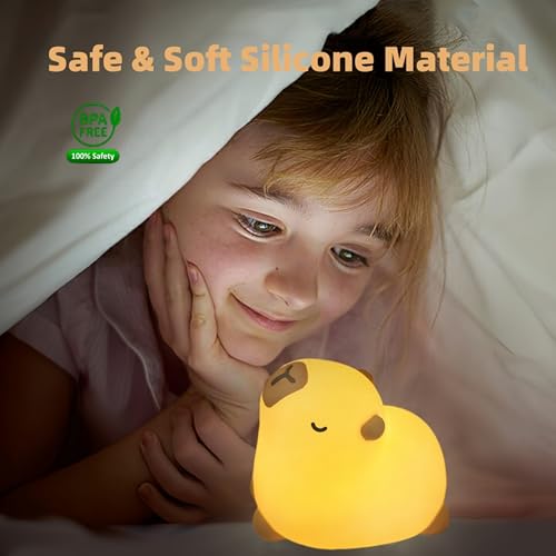 Lámpara de noche Microwear Capybara USB recargable miniatura 3
