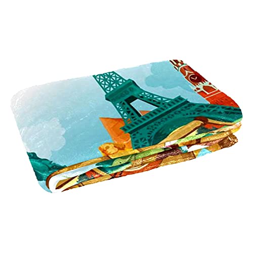Poster de voyage couverture douce et chaude grand lit canap&eacute; 150x100