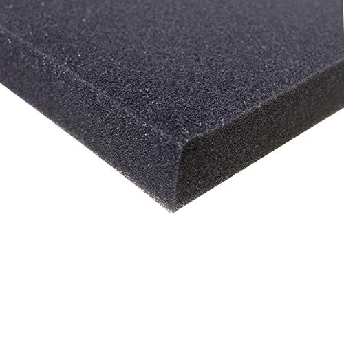 Image of AQUANEAT Aquarium Filter Sponge Open Cell Foam Sheet Bio Sponge Filter Media Pad HMF Fish Tank Sump Divider (11 inch Lx 10.25 inch W x 2 inch H, Black) (Pack of 3)