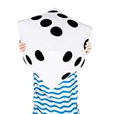13.8 inch Giant Inflatable Dice Pool Toy for Lawn Games Outdoor Floor Games，Pack of 1