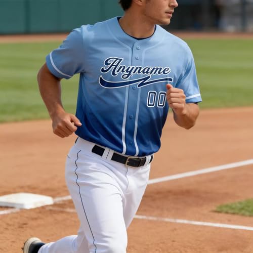 Custom Baseball Jersey Stitched or Printed Personalized Baseball Shirts Name Number Sports Uniform for Men Women Youth miniatura 3