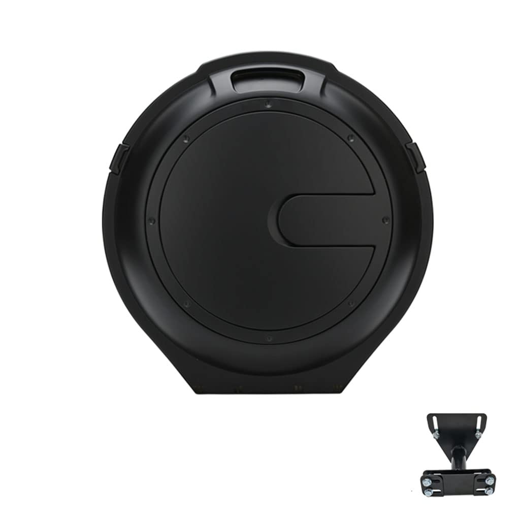 DJCALA Universal Motorcycle Rear Box, Creative Motorcycle Trunk Helmet Storage Box and Top Lock Storage Carrier Case with Mounting Accessories, Strong Durable Luggage Storage Back Case