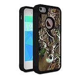 iPhone 5S Case,iPhone 5 Case,iPhone SE Case,Spsun Dual Layer Hybrid Hard Protector Cover Anti-Drop TPU Bumper for Apple iPhone 5 / 5s / SE,Deer Hunting Camo