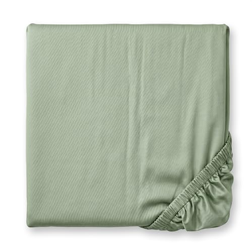 Ababy Custom Size Baby Fitted Sheet – Bamboo Jersey Crib, Bassinet, Cradle & Toddler Mattress – Ultra Soft Stretch Fabric, Cooling, Breathable, Machine Washable (Sage Green)