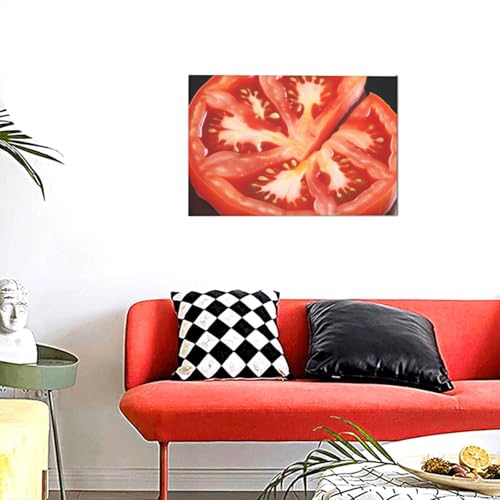 Peinture tomate moderne KKLWEGU 30x45 cm décoration murale de salon
