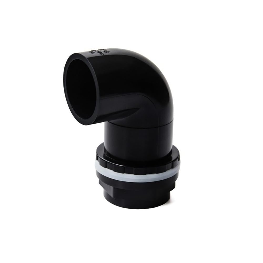 Pipe Drainage Joint 1pc Black PVC Fish Tank Connector for Aquarium, 20/25/32/40/50mm Drainage Elbow/Straight Adapter Fittings(Green,40mm)