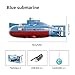 QIYHBVR Mini RC Submarine for Kids,Remote Control Boat Waterproof Diving Toy for Boys and Girls Simulation Nuclear Submarine Model for Swimming Pools & Lakes