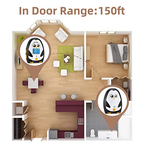 Timeflys Audio Baby Monitor Mustang Qq, Two-Way Talk, Long Range Up To 1000 Ft, Temperature Monitoring And Warning, Lullabies, Vibration, Lcd Display, 1 Adaptor 2 Sets Of Rechargeable Batteries #TOP4