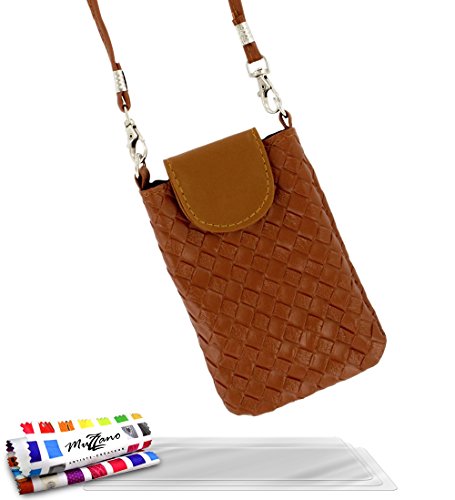 Pochette HTC TITAN [CityPoche Premium] [Brun] de MUZZANO + 3 Films de protection écran 