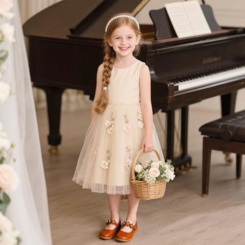 Image of Kiderence Toddler Girl Mary Jane School Uniform Dress Shoes Oxford Flats | Wide Toe Box Great Comfort for Student Shoe and Flower Girl Shoe for Wedding, Parties, Church