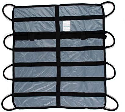 Patient Aid Portable Stretcher & Gurney with 8 Handles - 44" x 50" - EMS, Sports Medicine, Emergency Rescue, Emergency Evacuation - Moving, Lifting or Transfer - Human, Animal, Pet - 600 lb Capacity