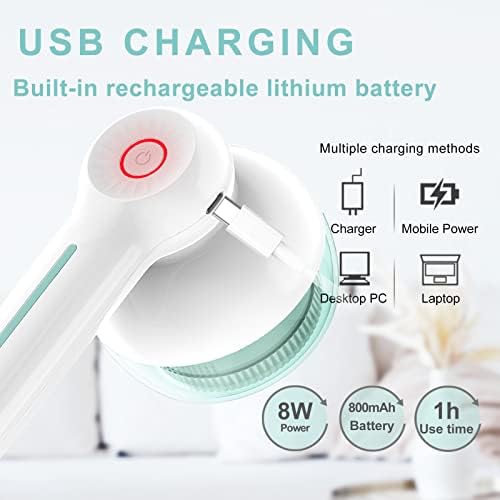 Lint Remover, Fabric Shaver Electric Bobble Remover for Clothes, USB Charging Fluff Remover Sweater Shaver with 2 Replacement Heads for Clothes Fabric